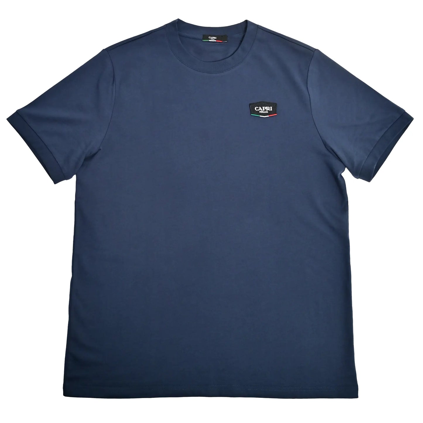 100% Cotton T Shirt - Navy Patch